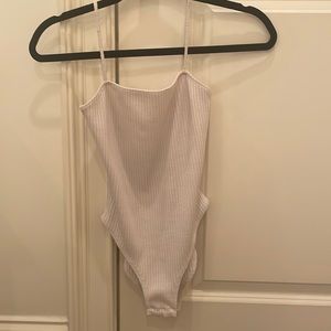 Topshop white bodysuit (size 4 - fits like a small)